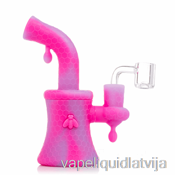 Stratus Bee Silikona Dab Rig Bubblegum (purpursarkana / Violeta) Vape šķidrums